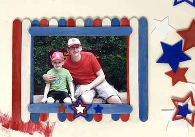 Popsicle Stick Photo Frame craft