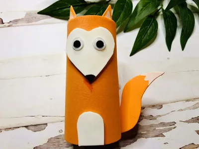 Simple Cardboard Tube Fox craft