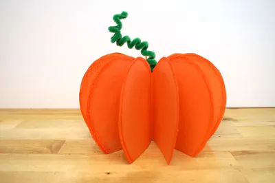 3D Pumpkin craft