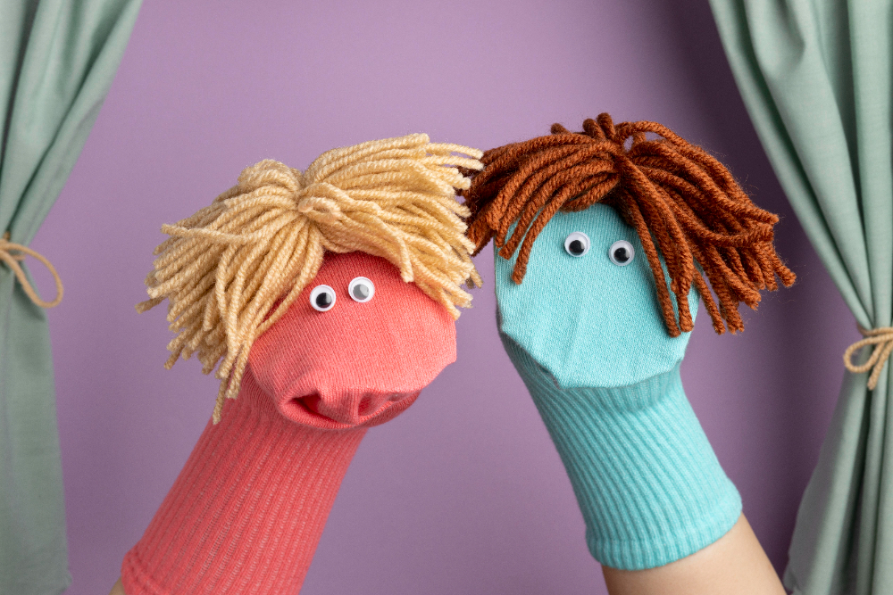 Colorful Sock Puppets
