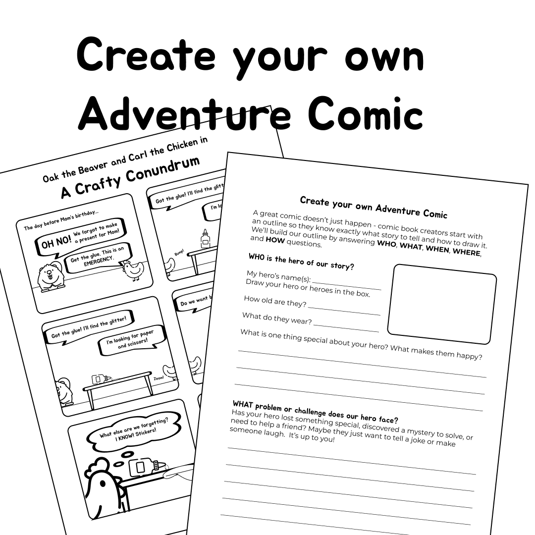 Create Your Own Adventure Comic with Printable Templates