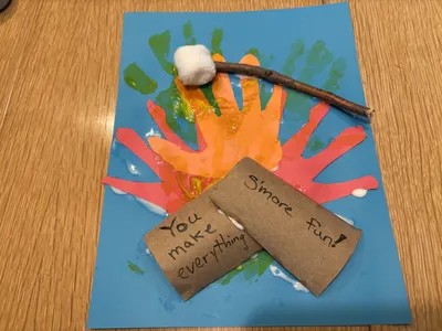 You Make Everything S'more Fun 3D Handprint Art craft