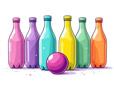 Recycled Bottle Bowling craft