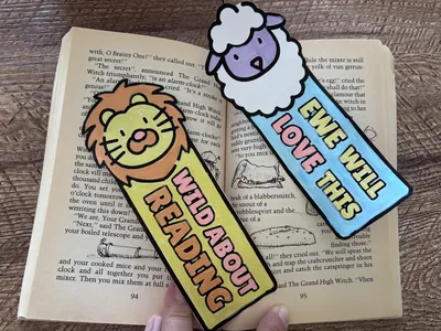 Printable Lion and Lamb Bookmarks