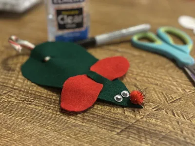 Candy Cane Mouse craft