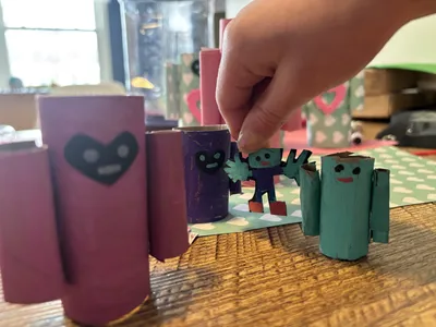 Cardboard Tube Robots