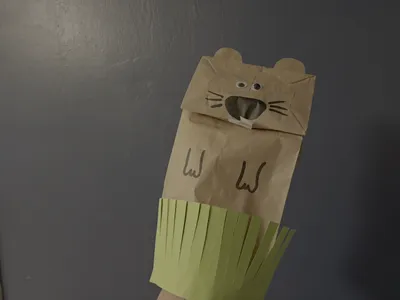 Groundhog Paper Bag Puppet craft
