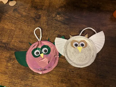 Canning Jar Lid Owl Ornaments craft