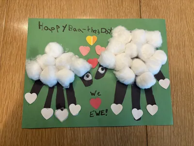 We Love Ewe 3D Handprint Art craft