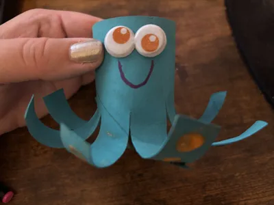 Toilet Paper Tube Octopus craft