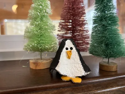 Egg Carton Penguin