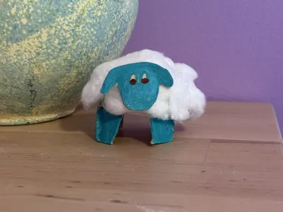 Egg Carton Sheep