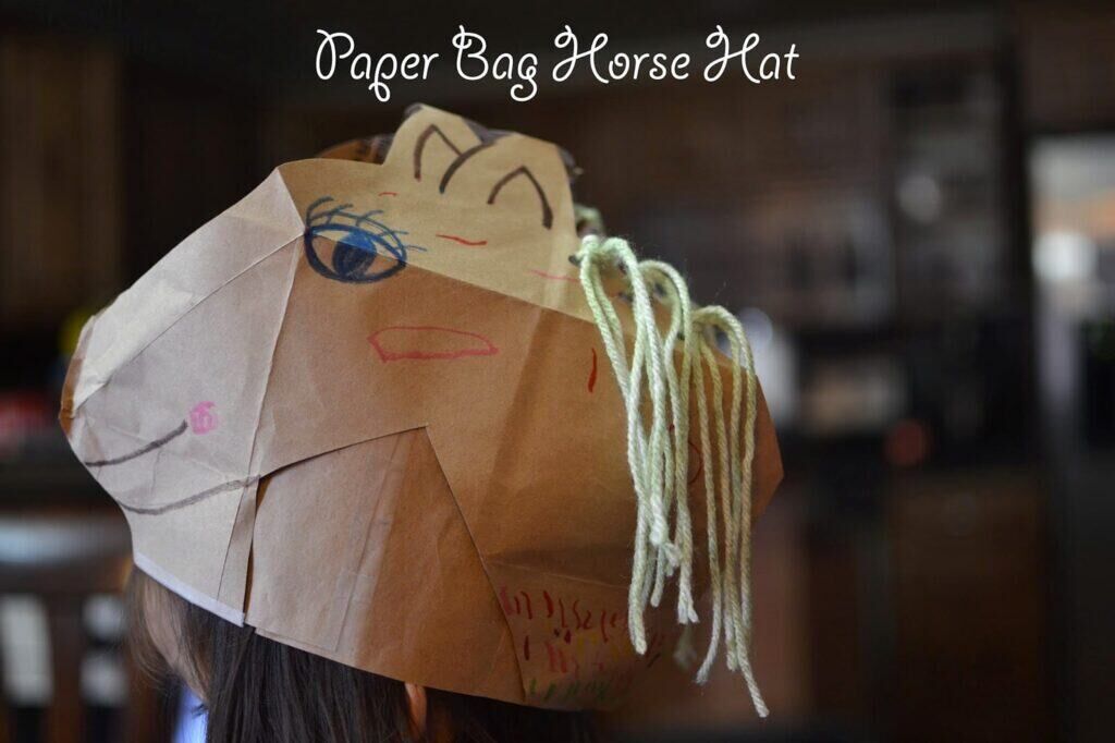 Paper Bag Horse Hat image 1