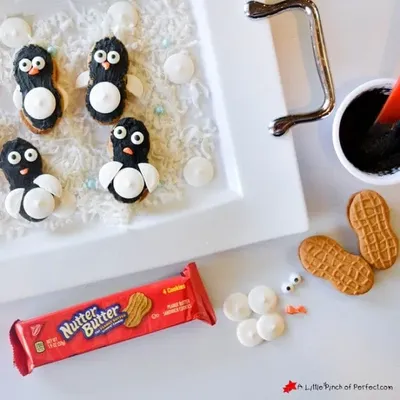 Nutter Butter Penguin Cookies craft