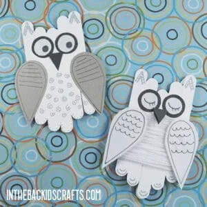 Snowy Owl Kids Craft craft
