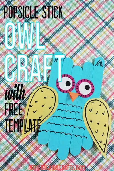 Easy Popsicle Stick Owl Craft craft
