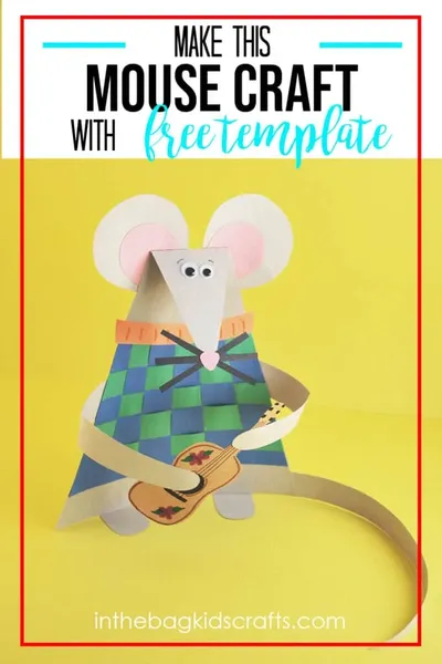 Paper Mouse Craft (with a Sweater Vest) craft