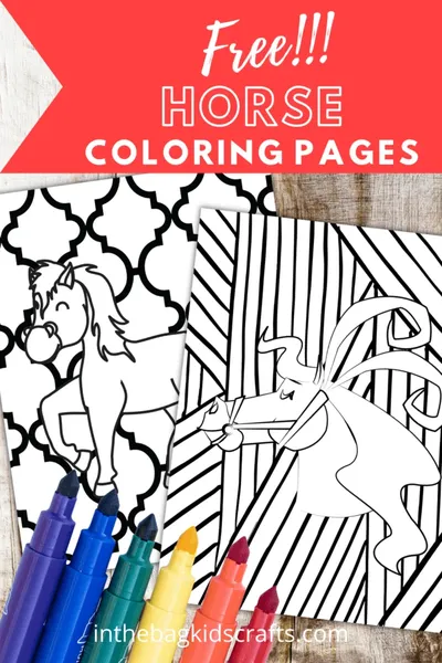 Horse Coloring Pages craft