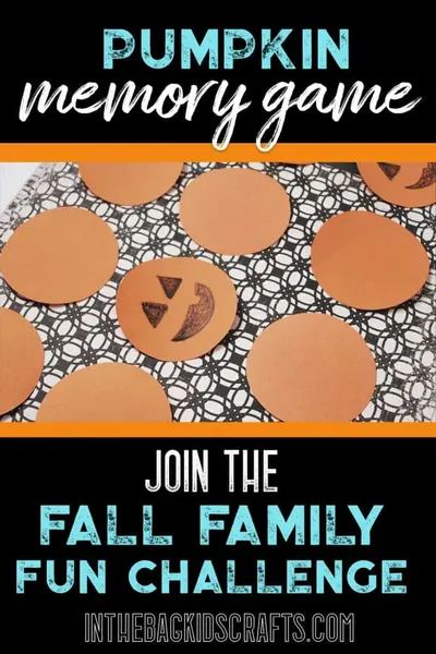 Pumpkin Memory Game craft