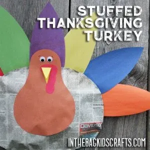 Stuffed Thanksgiving Turkey Kids' Craft craft