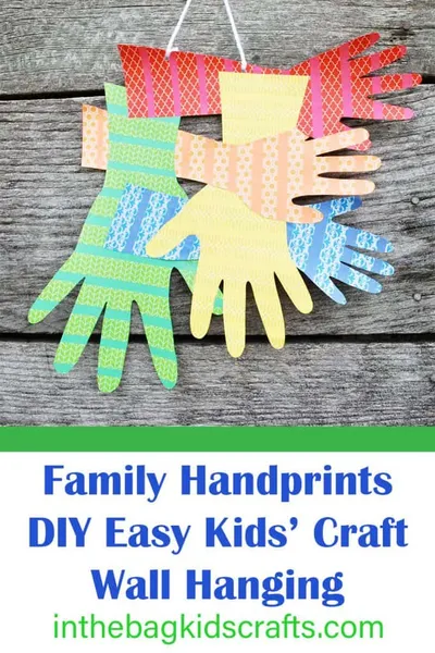 Family Handprints Wall Hanging craft
