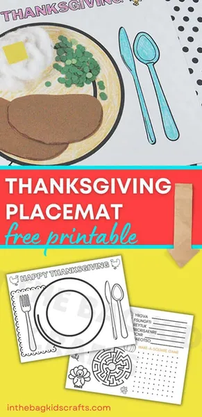 Thanksgiving Placemat Craft