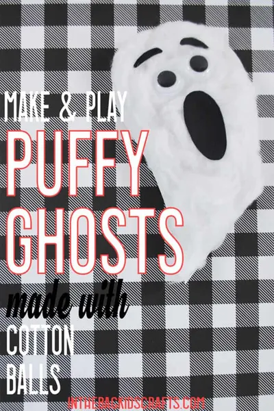 Puffy Ghost Craft Puppets craft