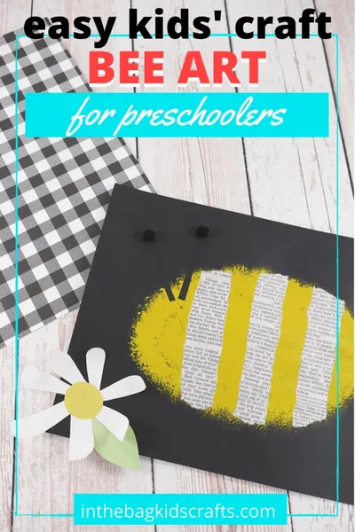 Bumblebee Craft with Newspaper Stripes