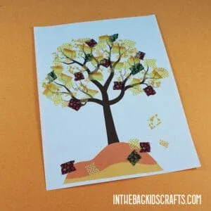 Fall Tree Washi Tape Craft craft