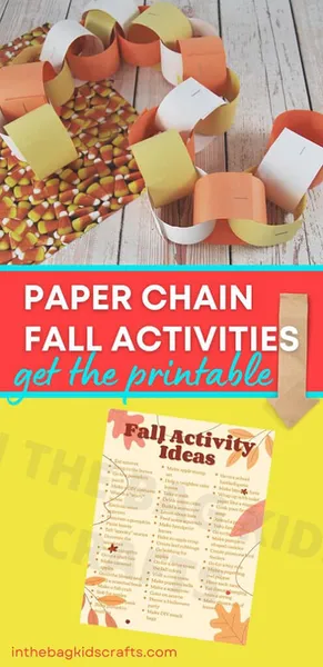 Fun Fall Activities Paper Chain craft