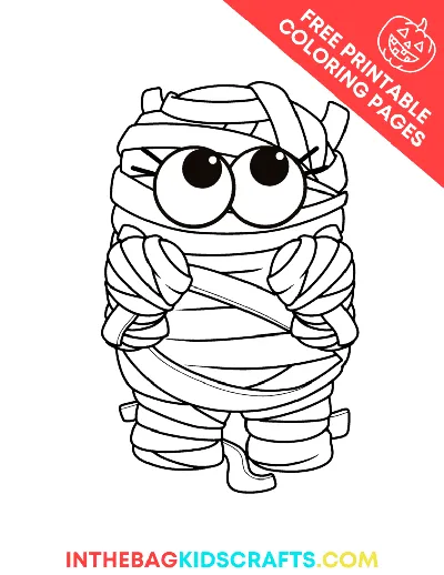 Preschool Halloween Coloring Pages craft