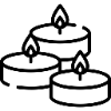 A cartoon of LED Tea Lights