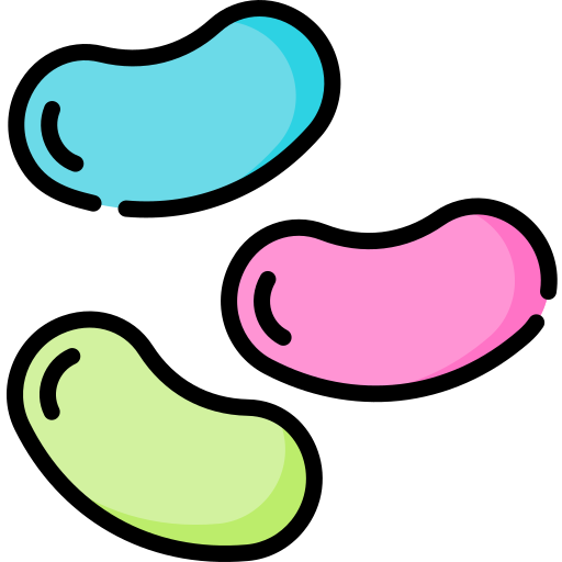 A cartoon of Jelly Beans